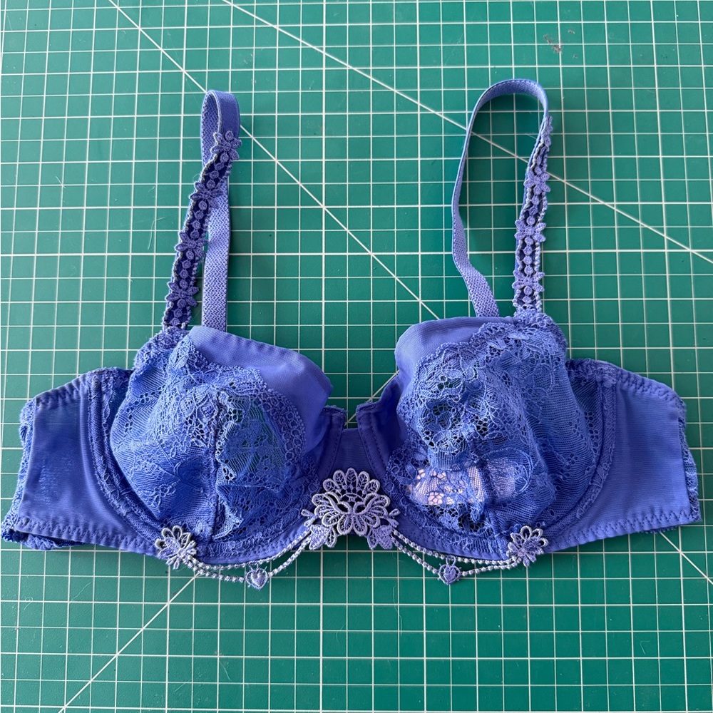 Simone Perele Blue Lace Bra